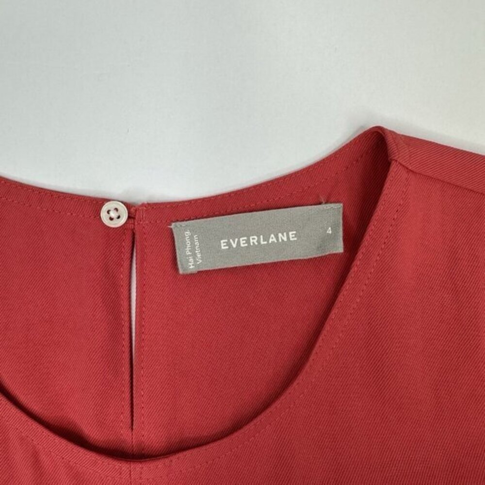 Everlane Women's‎ Pink Japanese GoWeave Swing Tee Short Sleeve Blouse Size 4 - Picture 7 of 12